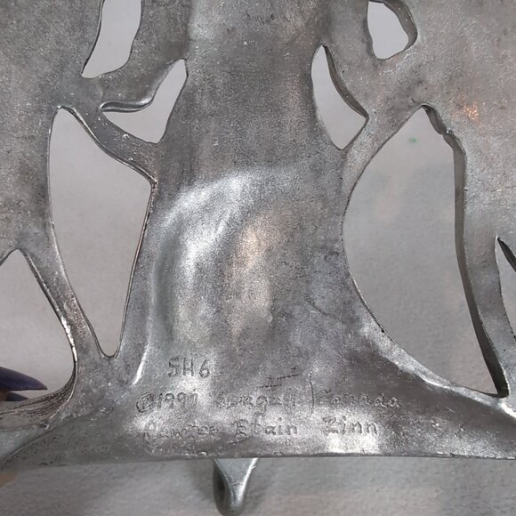 Seagull Pewter Angel Stocking Holder Hook Silver Christmas 1997 Hanger Etain SH6 - Picture 3 of 8